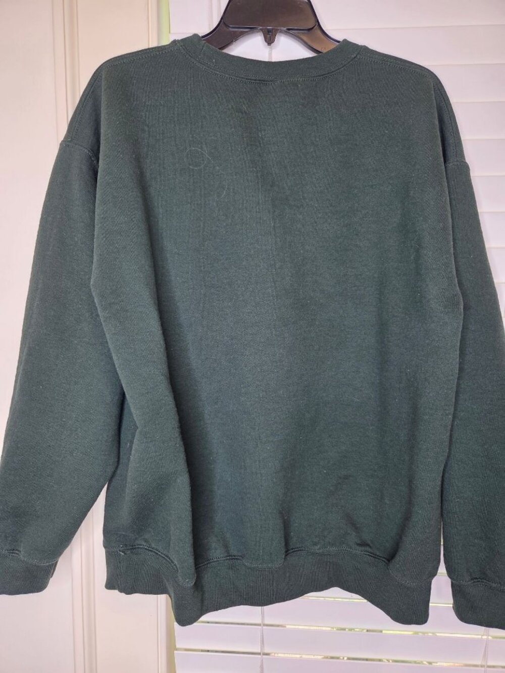 Womwns Silly Goose Graphic Green Crewneck Sweatshirt L By Gildan Blend - Picture 4 of 6